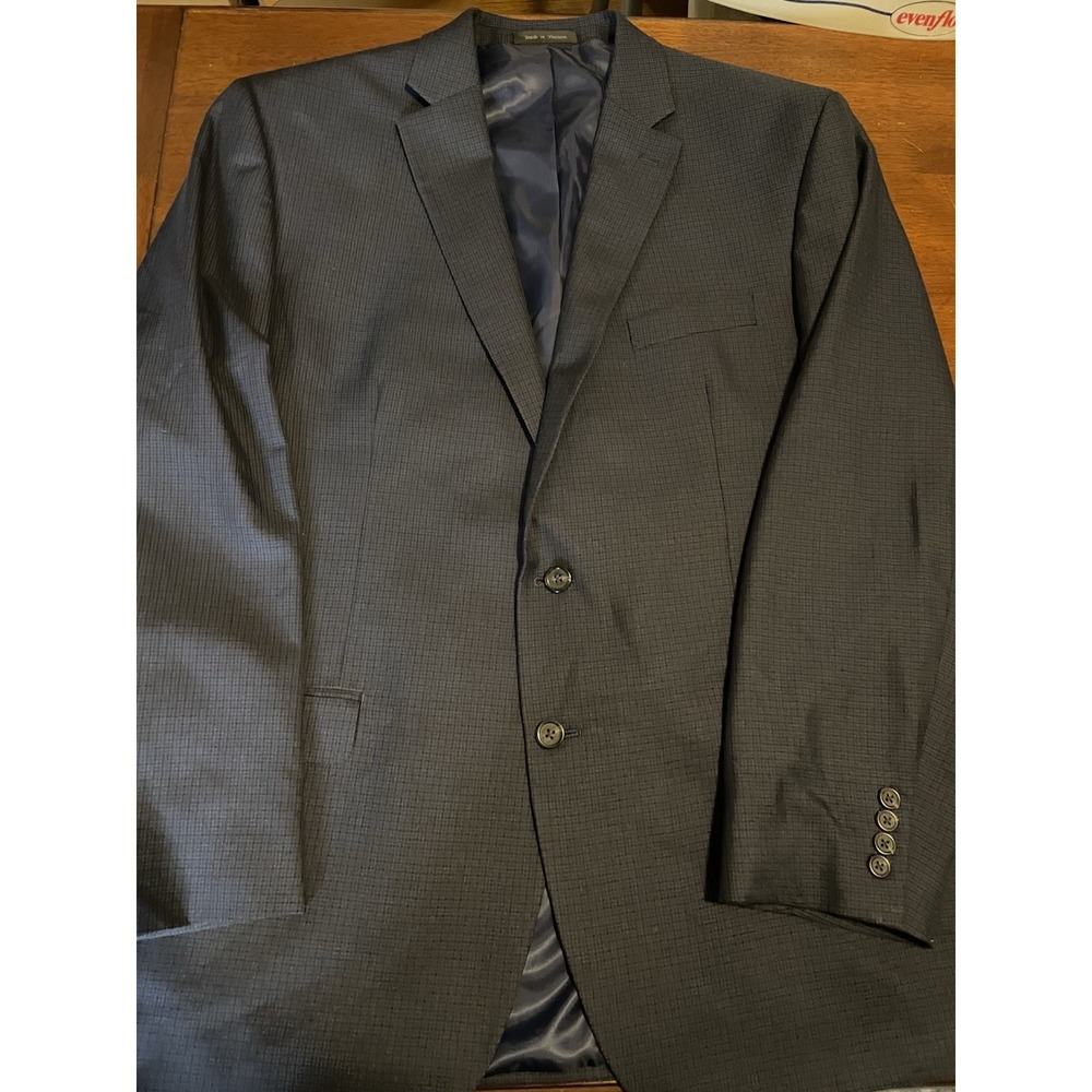 Chaps Ralph Lauren Vintage Blazer Mens 48L Two Button Single Vent Plaid